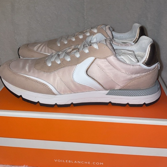 NWT VOILE BLANCHE STORM 015 WOMAN
Suede And Technical Fabric Peach-White Sneaker - Picture 10 of 16